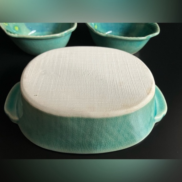 Japanese Pottery Dipping Saucers Combined Set of 3 - Picture 7 of 7